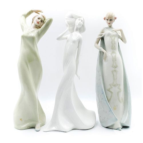 3 ROYAL DOULTON FIGURINES 2 REFLECTION  39ae63