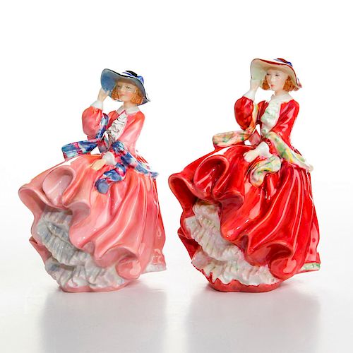 2 ROYAL DOULTON TOP O THE HILL FIGURINESTop