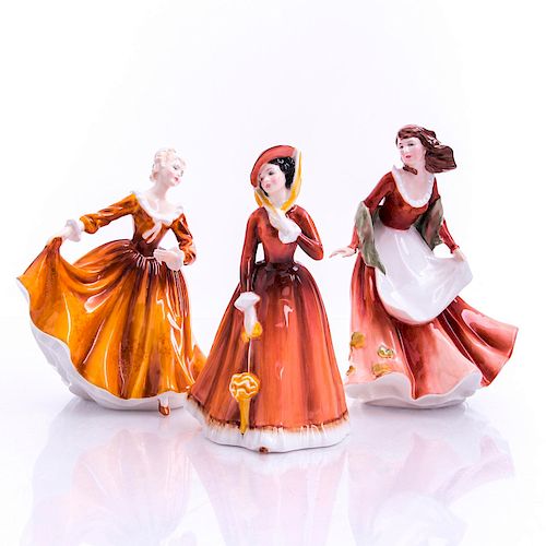 3 ROYAL DOULTON FIGURINES PRETTY 39ae73