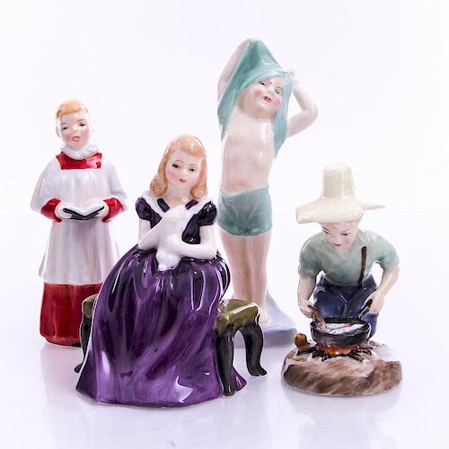 4 ROYAL DOULTON CHILD STUDIES FIGURINESAffection 39ae85