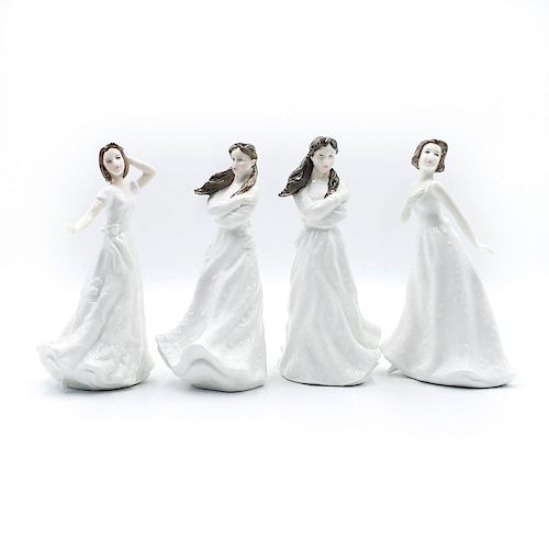 4 ROYAL DOULTON LADY FIGURINES,