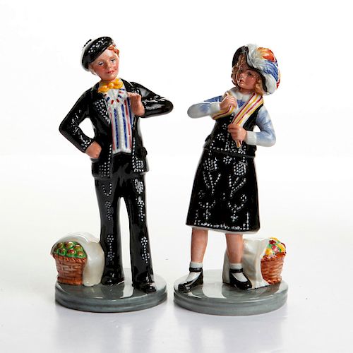 2 ROYAL DOULTON FIGURINES PEARLY 39aebf