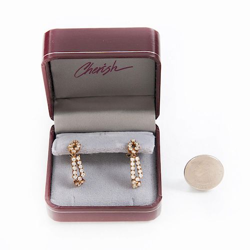 PAIR OF CHERISH COLLECTION GOLD