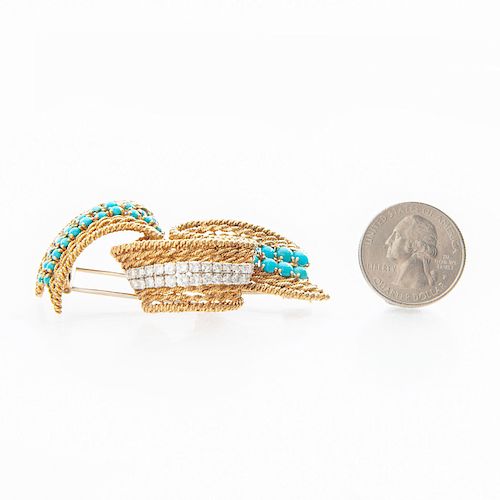 1950S GOLD DIAMOND AND TURQUOISE 39af0f