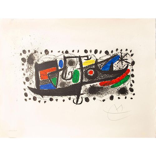 JOAN MIRO UND KATALONIEN, LITHOGRAPH,