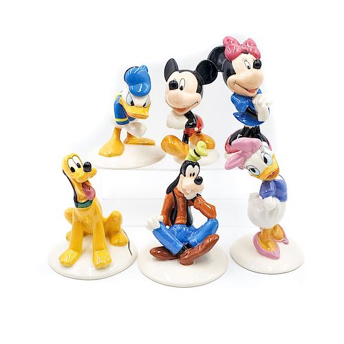 6 ROYAL DOULTON 70TH MICKEY MOUSE