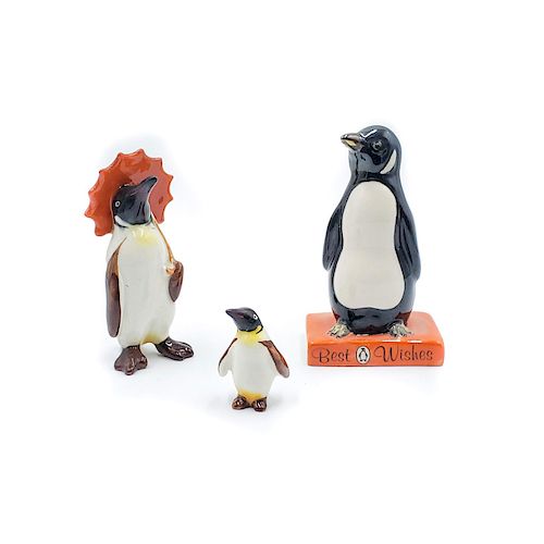 3 ROYAL DOULTON AND BESWICK PENGUIN