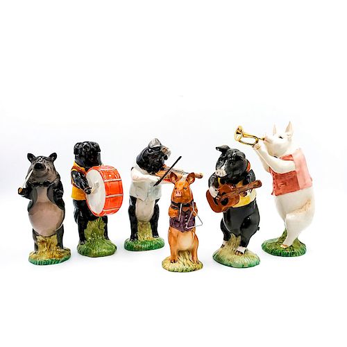 6 JOHN BESWICK CERAMIC PIG PROMENADE