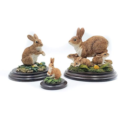 3 ROYAL DOULTON ANIMAL SCULPTURES,