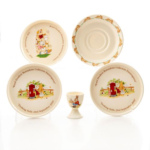 5 ROYAL DOULTON BUNNYKINS TABLEWARE 39b12c