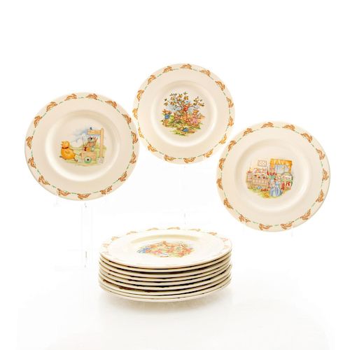 12 PC. SET ROYAL DOULTON BUNNYKINS PLATESCollectible