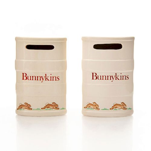 2 ROYAL DOULTON BUNNYKINS SAVINGS 39b14d