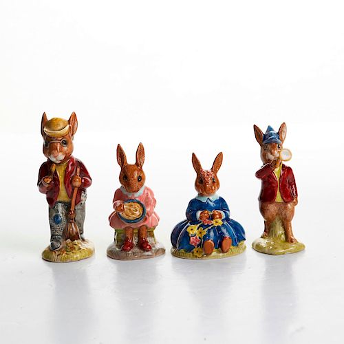 4 ROYAL DOULTON BUNNYKINS FIGURINESRise