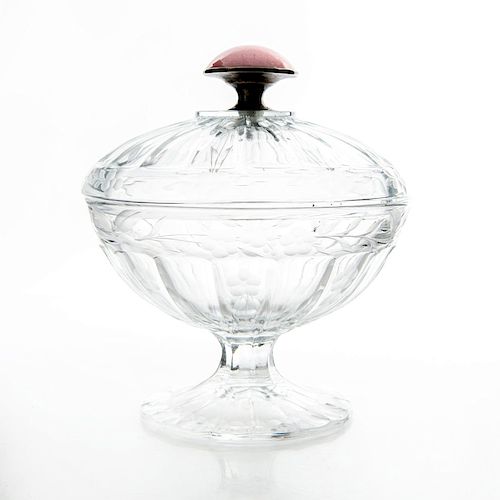 GUILLOCHE LIDDED ART DECO VANITY