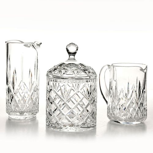 WATERFORD CRYSTAL 2 MARTINI PITCHERS  39b1b3