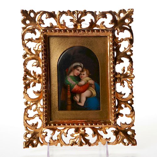 CONTINENTAL PORCELAIN ICON PLAQUE