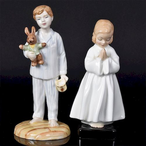 2 ROYAL DOULTON CHILDREN FIGURINES,