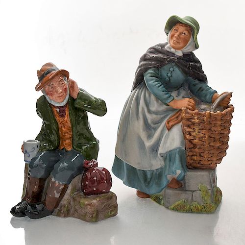 2 ROYAL DOULTON FIGURINES OLD 39b299