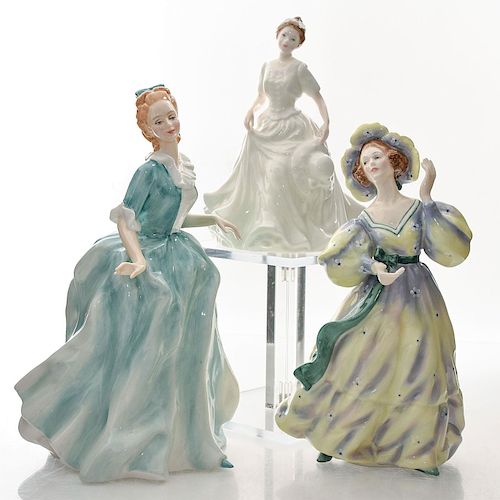 3 ROYAL DOULTON LADY FIGURINESHarmony