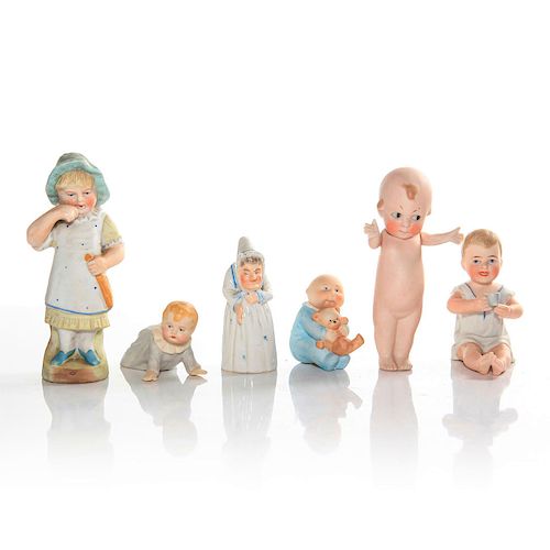 5 BISQUE FIGURINES OF CHILDREN