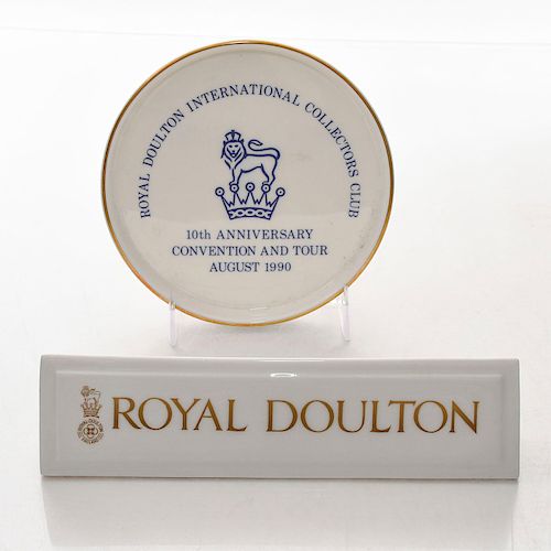 PAIR OF ROYAL DOULTON ADVERTISINGWARE