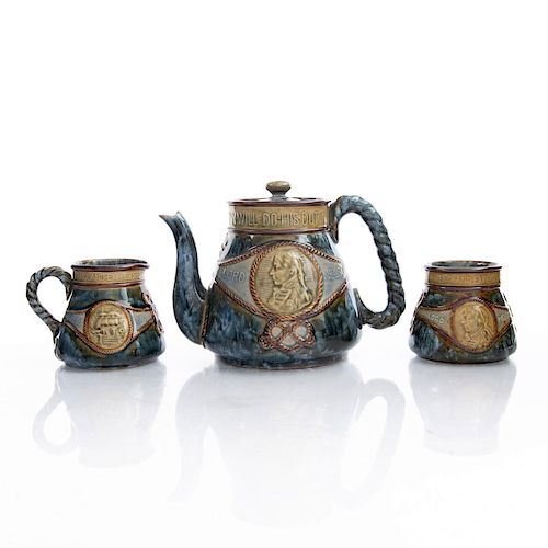 3PC DOULTON LAMBETH STONEWARE, LORD