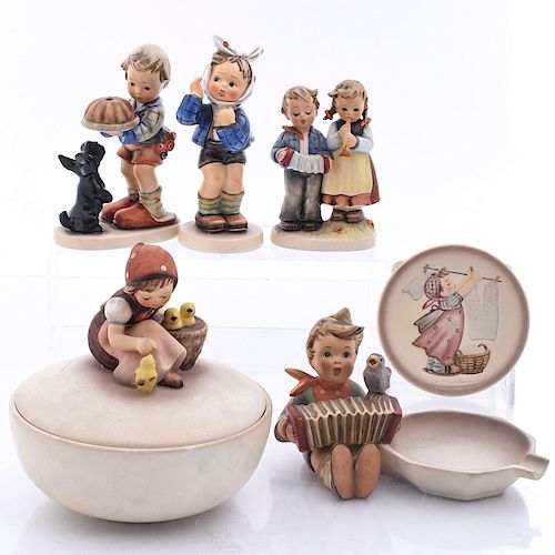 6 COLLECTIBLE GOEBEL HUMMEL ITEMSHandpainted  39b31e