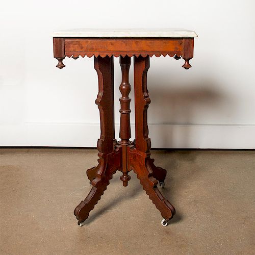 VICTORIAN PEDESTAL-BASE MARBLE