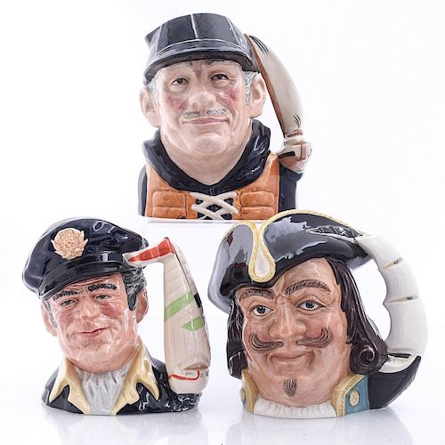 THREE LARGE ROYAL DOULTON SEA CHARACTER