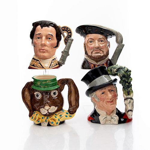 4 LG ROYAL DOULTON CHARACTER JUGSRing