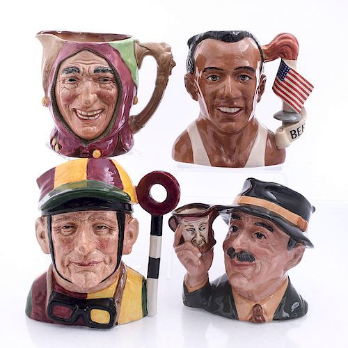 4 LG ROYAL DOULTON CHARACTER JUGSJockey  39b3de