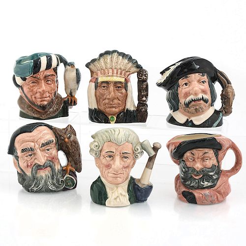 6 SM ROYAL DOULTON CHARACTER JUGSFalstaff  39b3f6