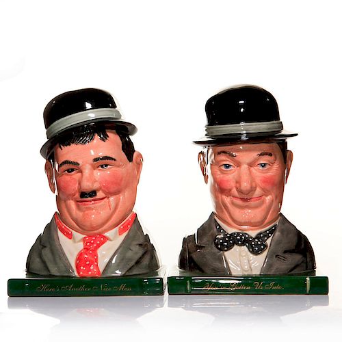 2 ROYAL DOULTON LAUREL HARDY 39b40c