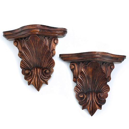 CARVED BLACKFOREST BOOKENDS OR 39b40e
