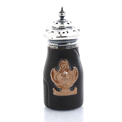 ROYAL DOULTON LEATHERWARE SALT/PEPPER