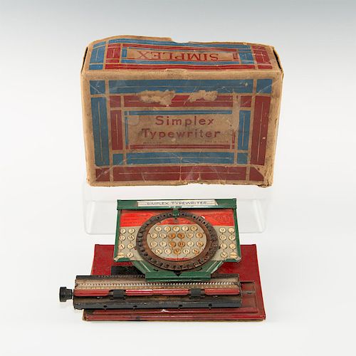 SIMPLEX TYPEWRITER MACHINE MODEL AOriginal