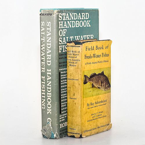 TWO VINTAGE BOOKS ON ANGLING, FISHINGHardcovers;