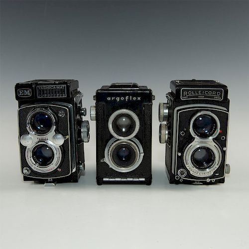 GROUP OF 3 TWIN LENS REFLEX ROLL 39b4f4