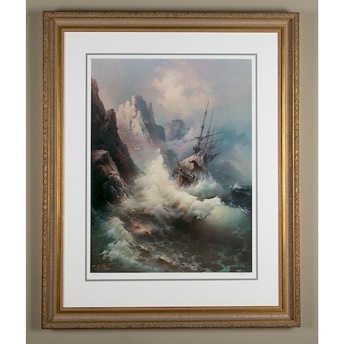 FRAMED COLOR PRINT, LAST ADVENTUREDepicts