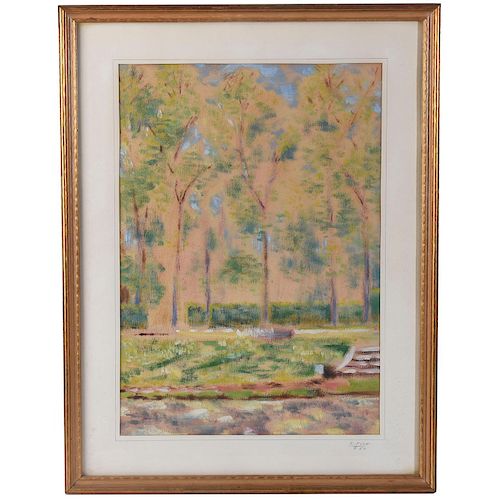 EDWARD FISH MID CENTURY IMPRESSIONIST 39b545