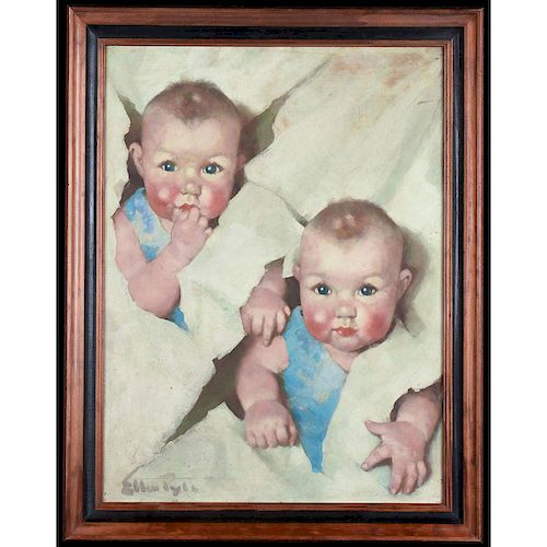 OIL PAINTING BY ELLEN PYLE 1876 1936 Oil 39b547