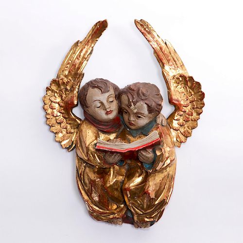 19TH CENTURY ANGELS READING PRAYER