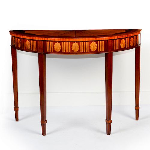 GEORGIAN STYLE DEMILUNE CONSOLE 39b586