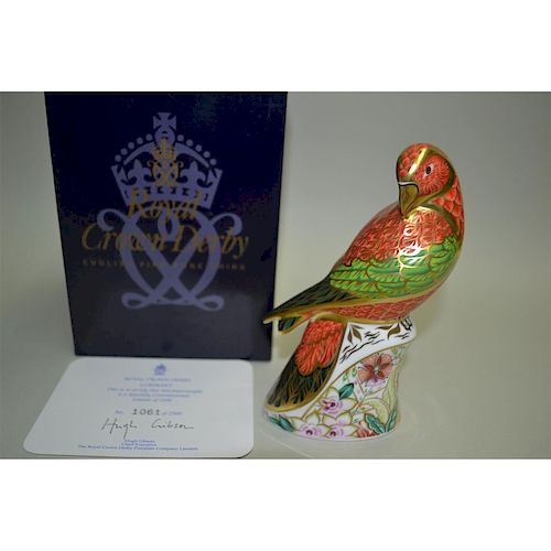 ROYAL CROWN DERBY LORIKEET PAPERWEIGHTA 39b5ce