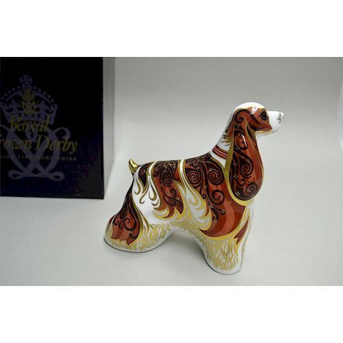 ROYAL CROWN DERBY AMERICAN SPANIEL 39b5d9