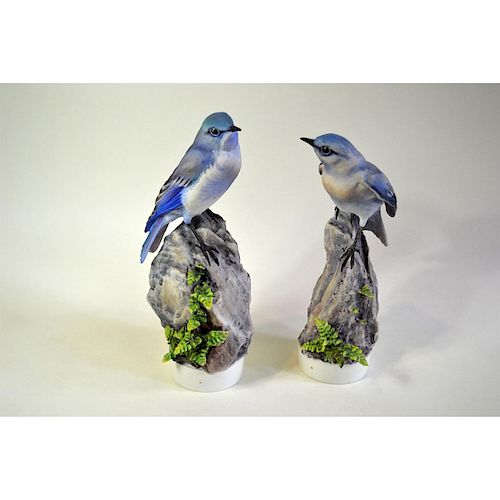 ROYAL WORCESTER MOUNTAIN BLUEBIRDS 39b5f2