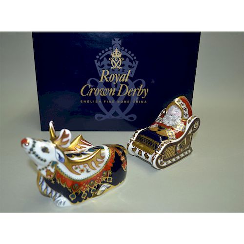 ROYAL CROWN DERBY REINDEER AND 39b612