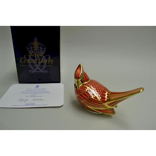 ROYAL CROWN DERBY AMERICAN CARDINAL