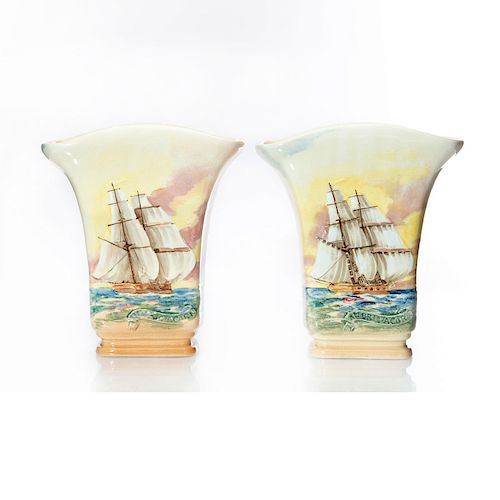 2 ROYAL DOULTON SERIES WARE FAMOUS SHIPS