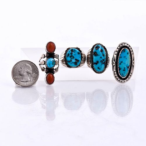 NATIVE AMERICAN SILVER TURQUOISE  39b742